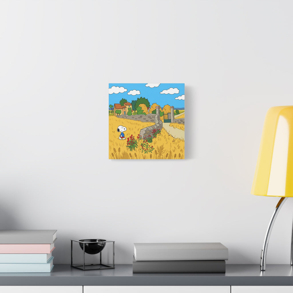 Snoopy Wheat Field Canvas