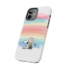 Rainbow Stripe Snoopy Phone Case