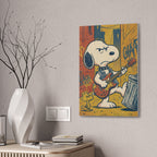 Grunge Rock Snoopy Canvas