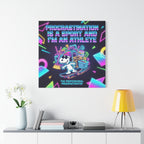 Procrastination Sport Snoopy Canvas