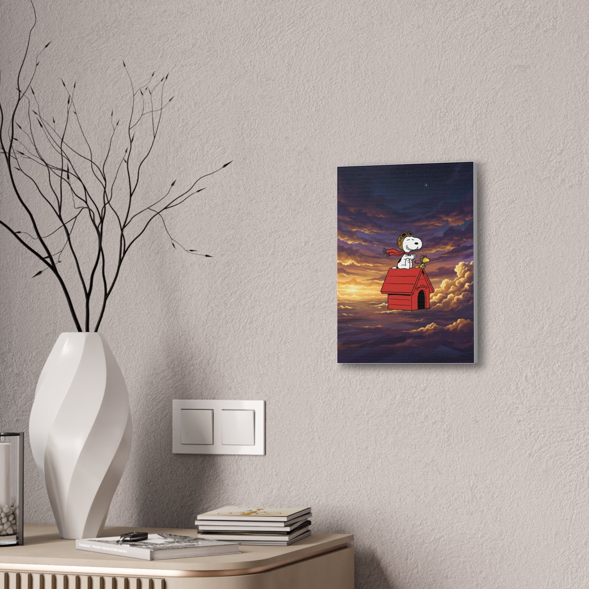Flying Ace Snoopy Canvas