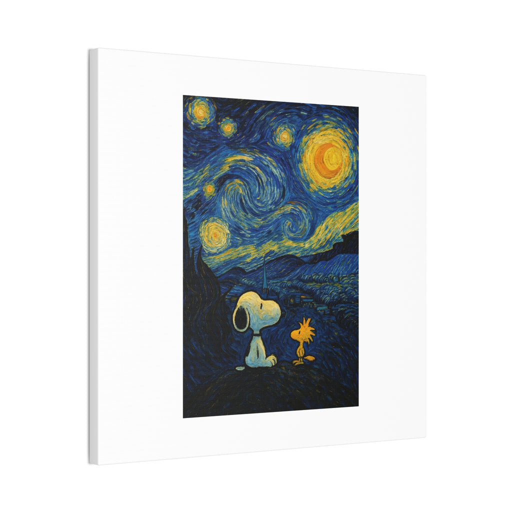Snoopy Paris Autumn Canvas