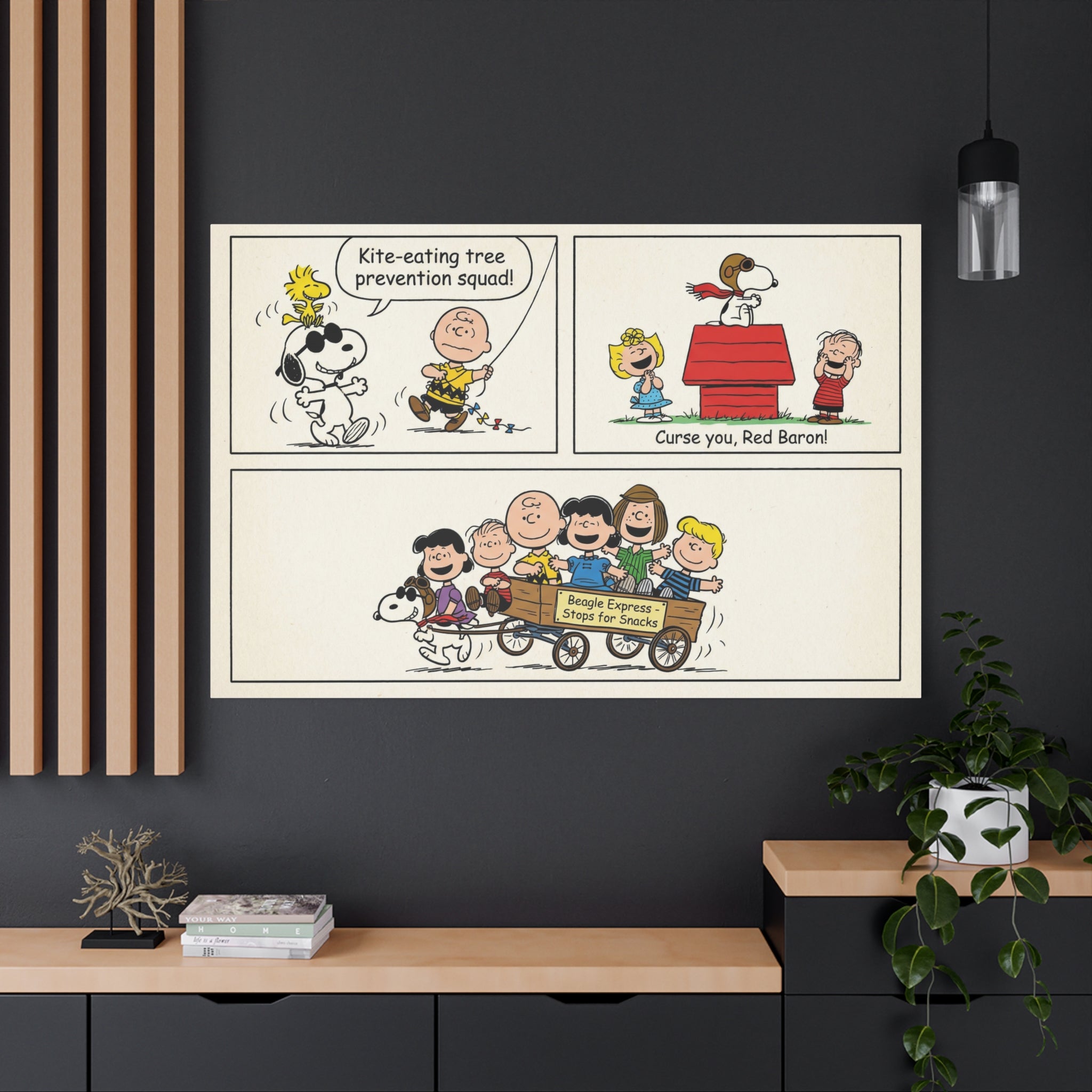 Peanuts Comic Strip Canvas