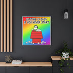 Writing Is Easy Canvas
