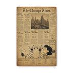 Peanuts Vintage Newspaper Canvas