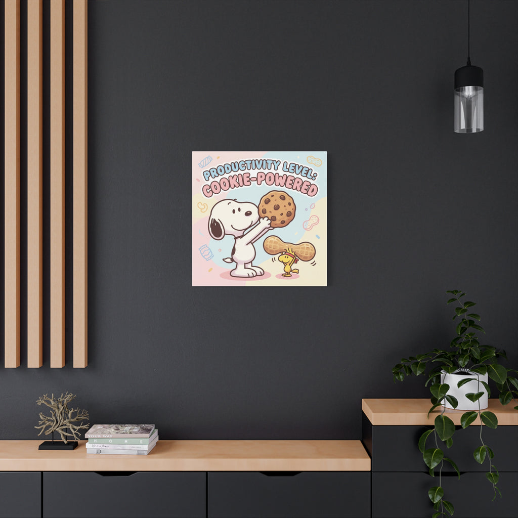 Cookie Powered Snoopy Canvas