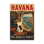 Snoopy Havana Poster Canvas