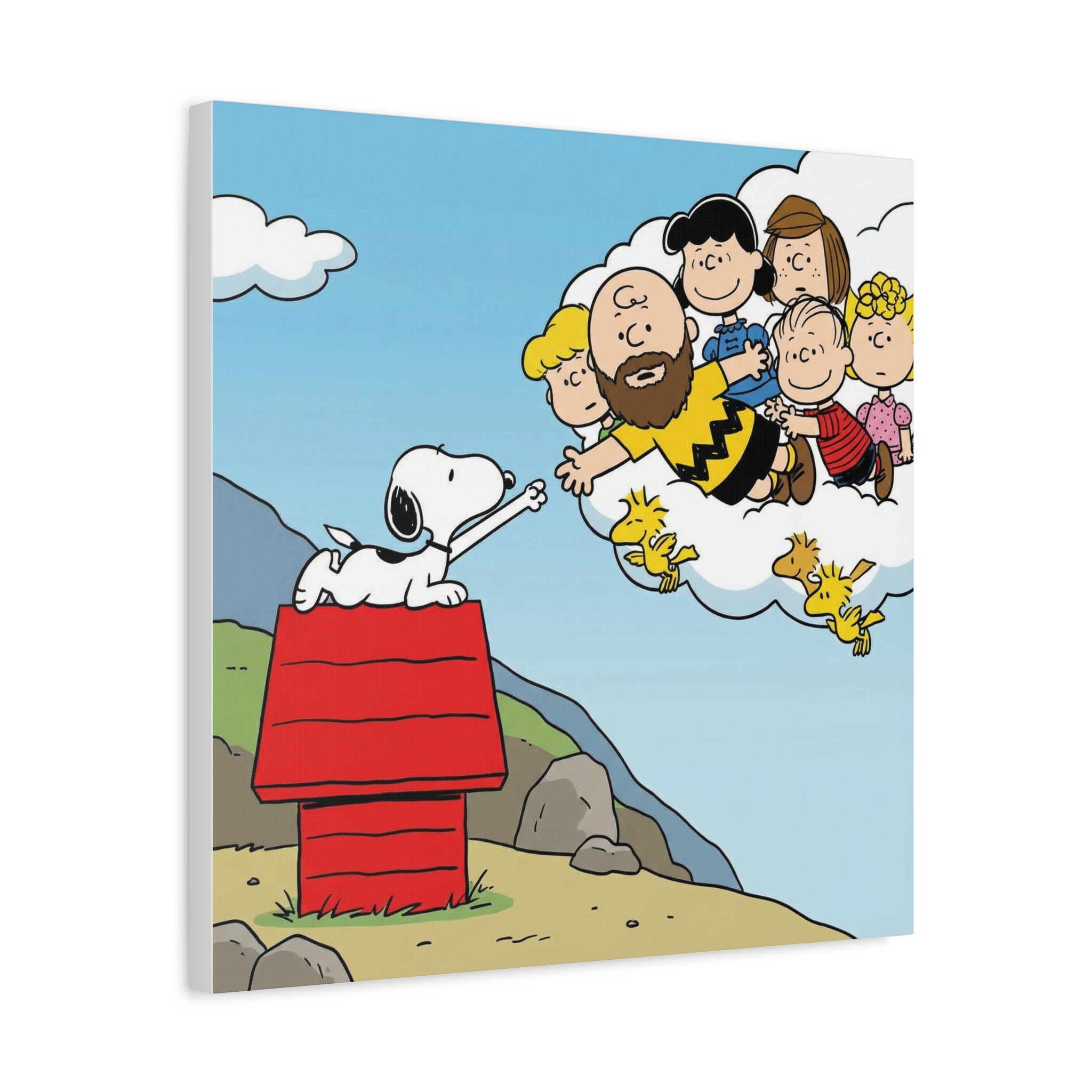 Snoopy Painting Reimagined Canvas