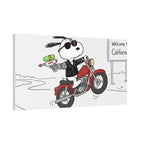 Biker Dog Water Gun Canvas