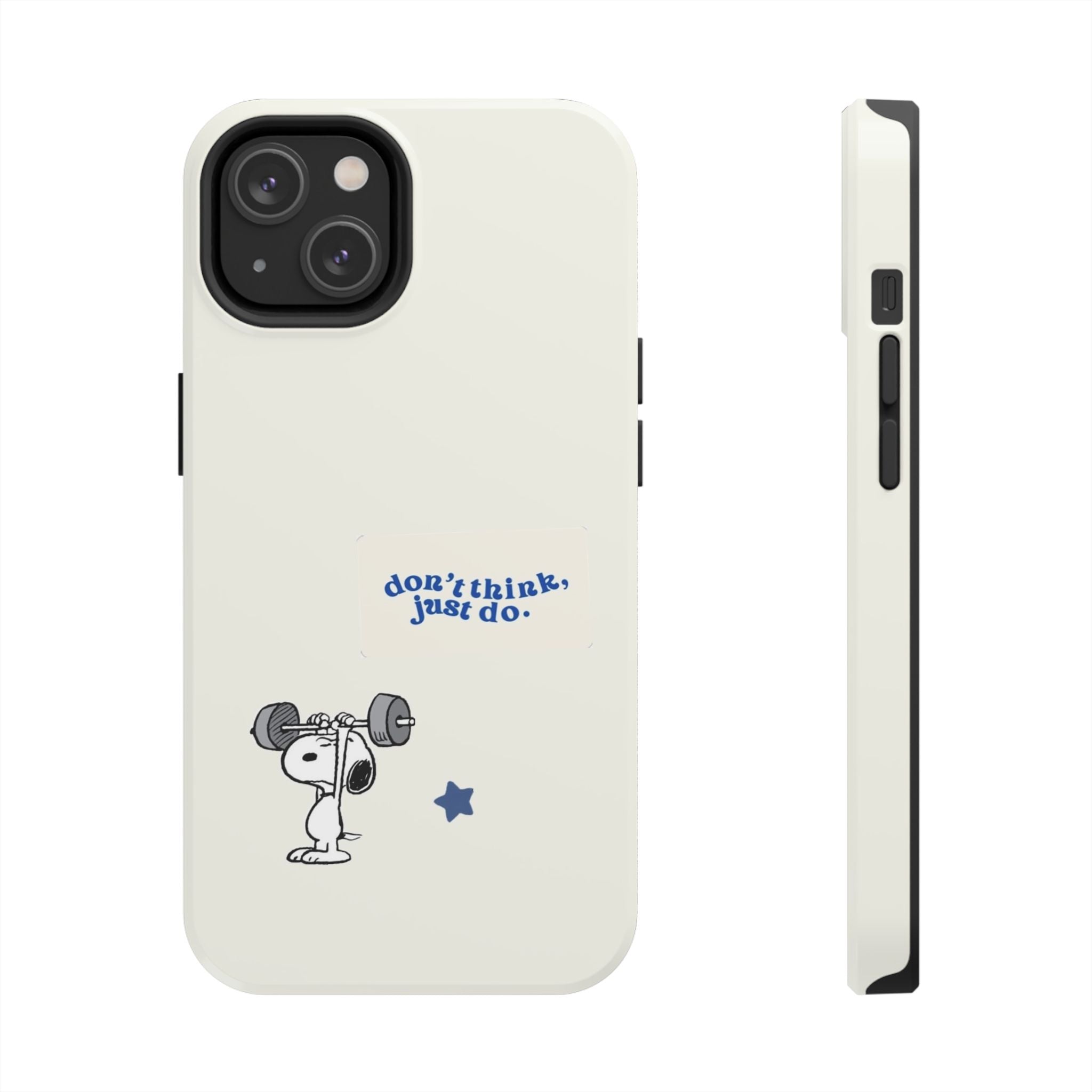 Snoopy Weightlifting Phone Case