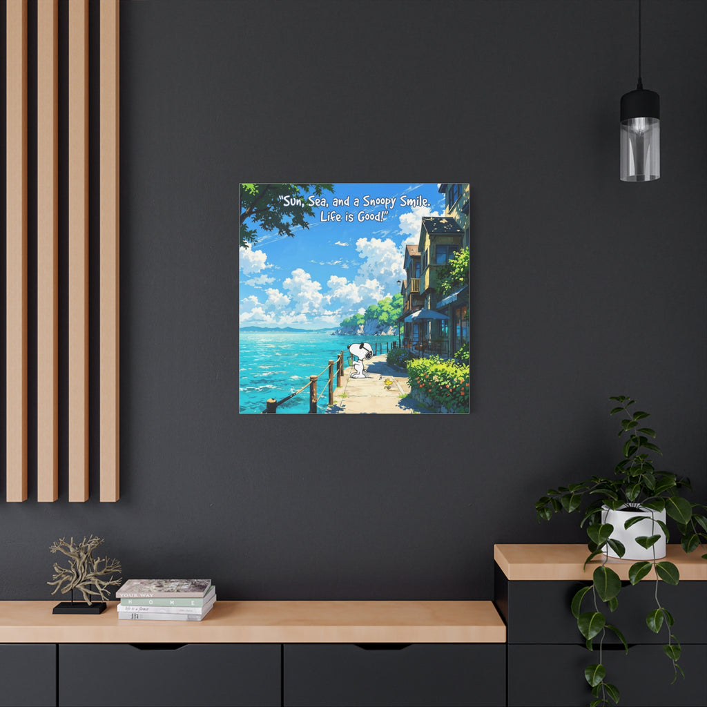 Snoopy Seaside Canvas