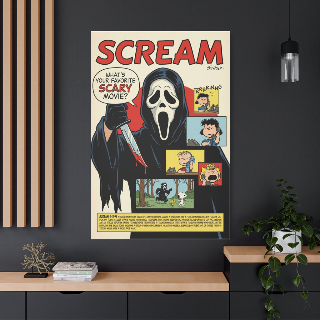 Snoopy Scream Parody Canvas