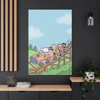 Snoopy Roller Coaster Canvas