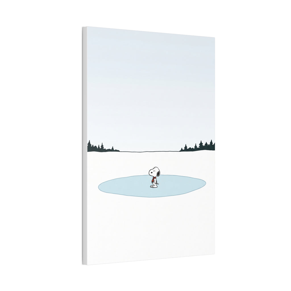Snoopy Ice Rink Canvas
