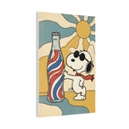 Retro Snoopy Soda Bottle Canvas