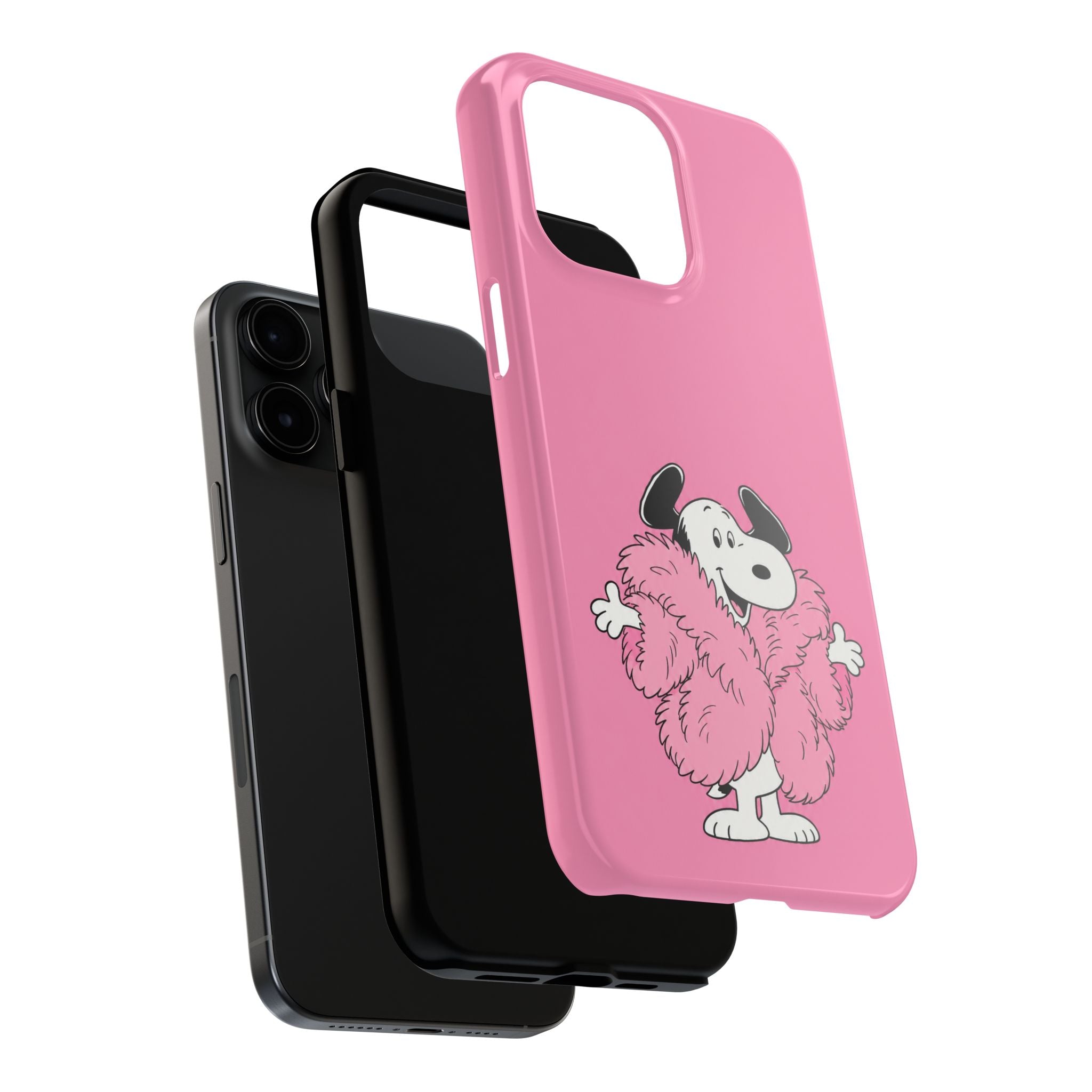 Pink Fuzzy Coat Case