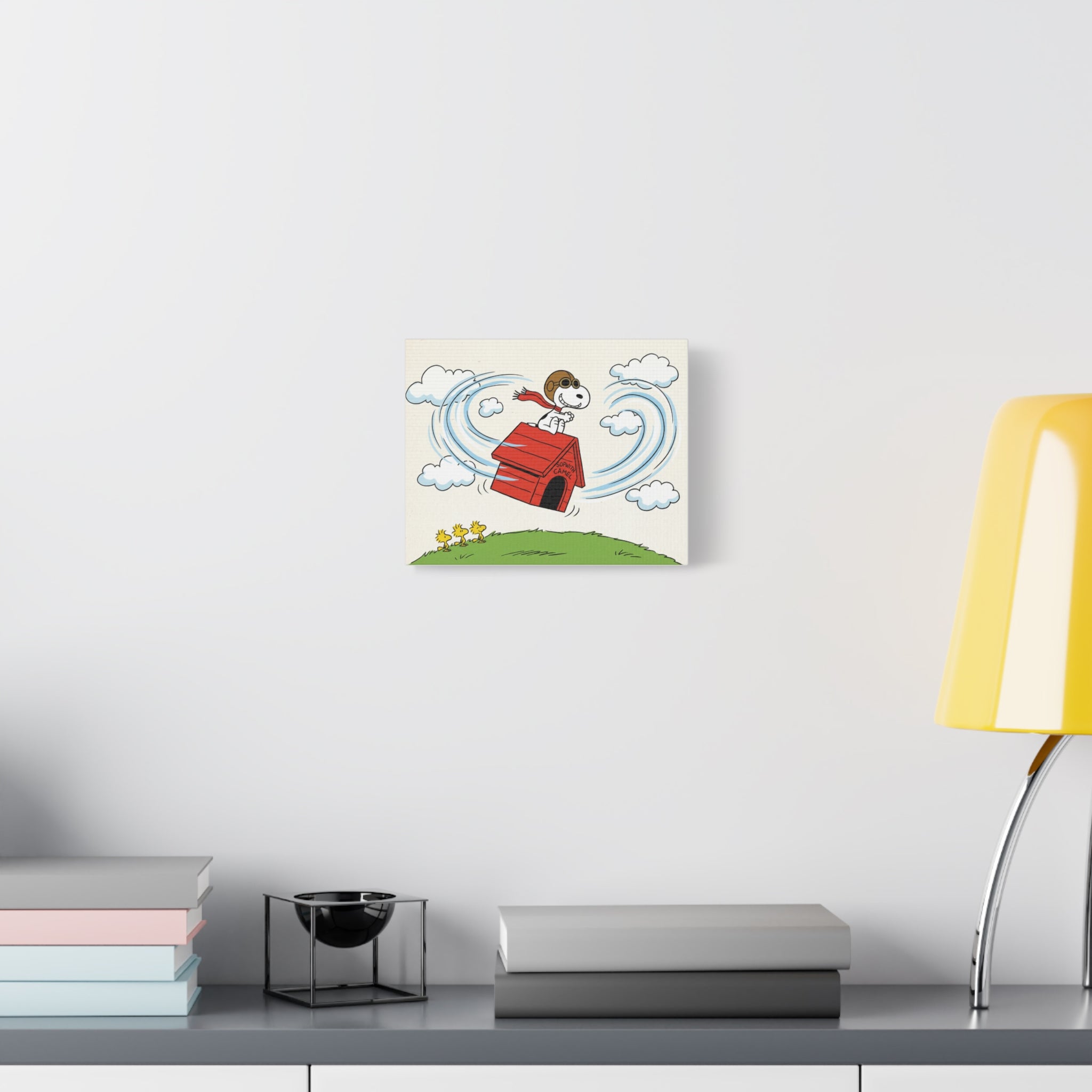 Flying Doghouse Canvas