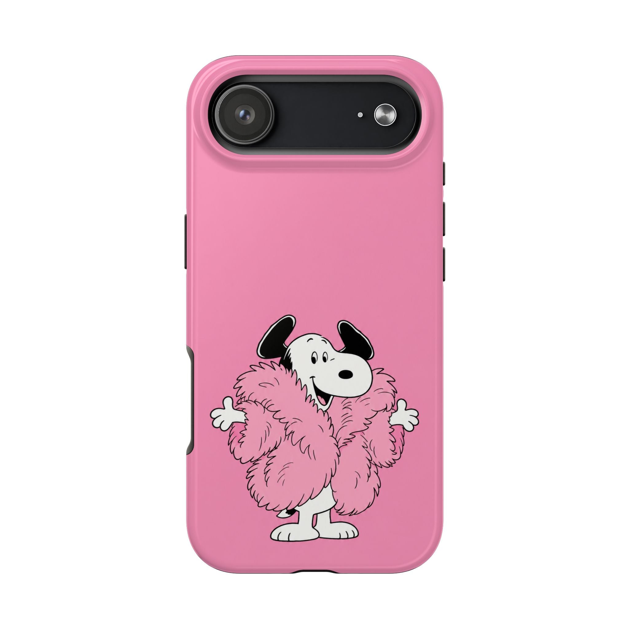 Pink Fuzzy Coat Case