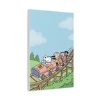 Snoopy Roller Coaster Canvas
