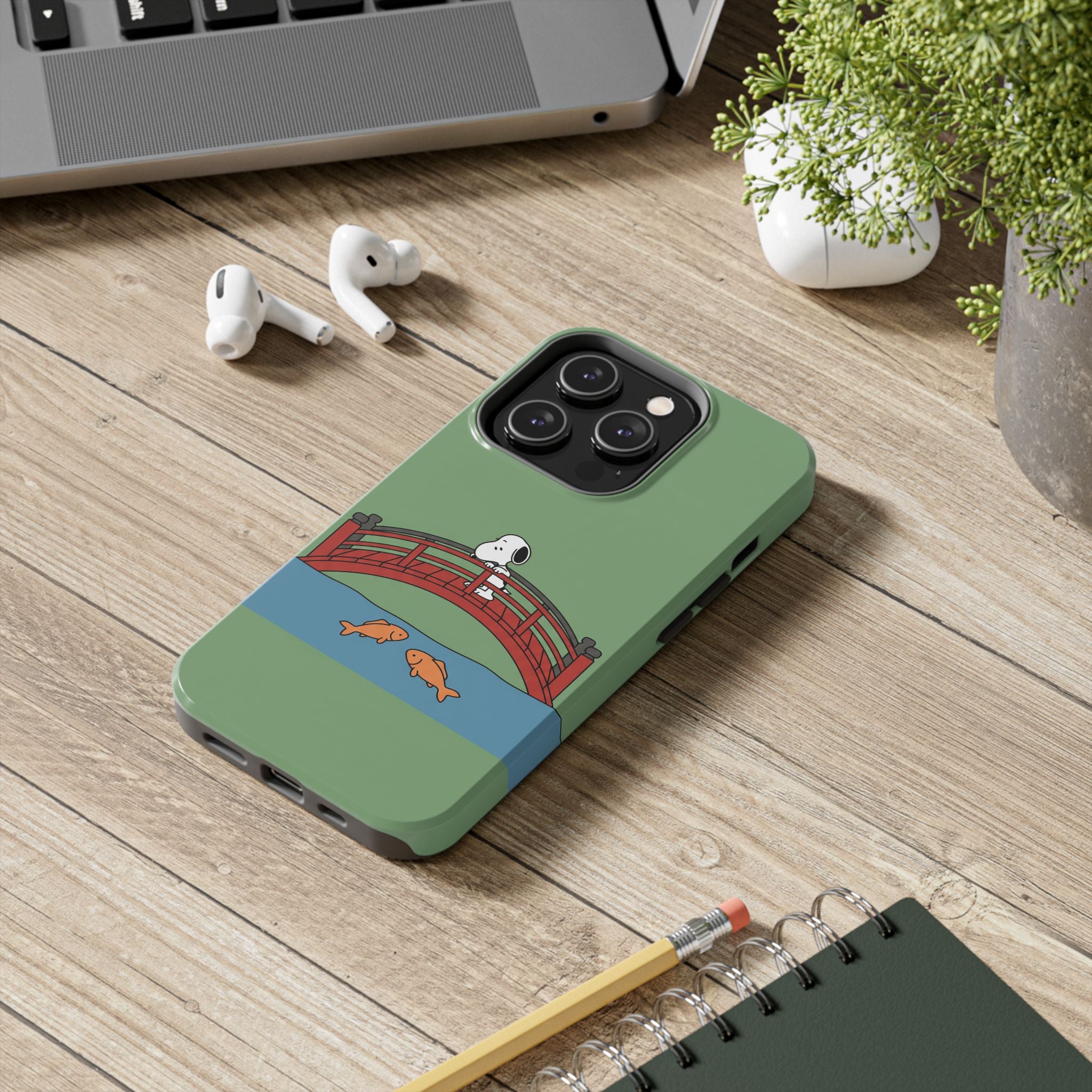 Koi Bridge Phone Case