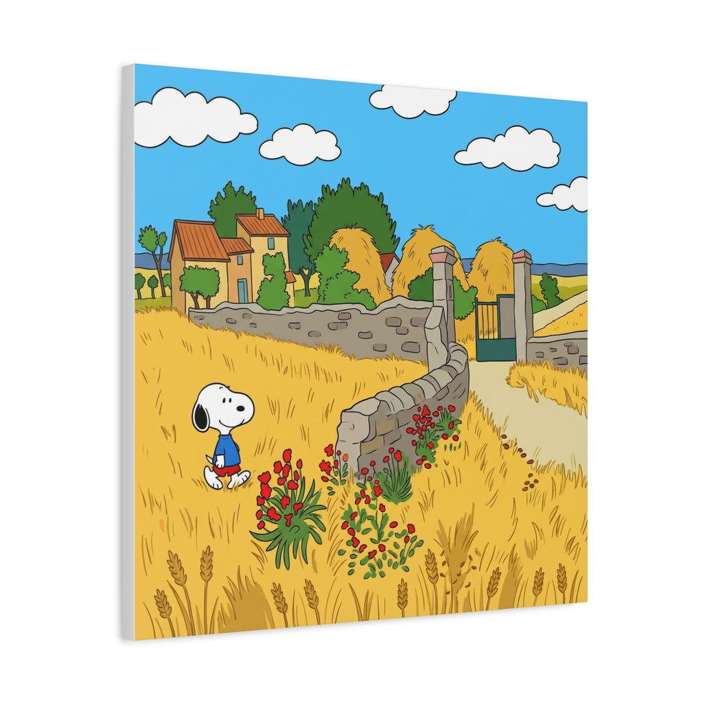 Snoopy Wheat Field Canvas
