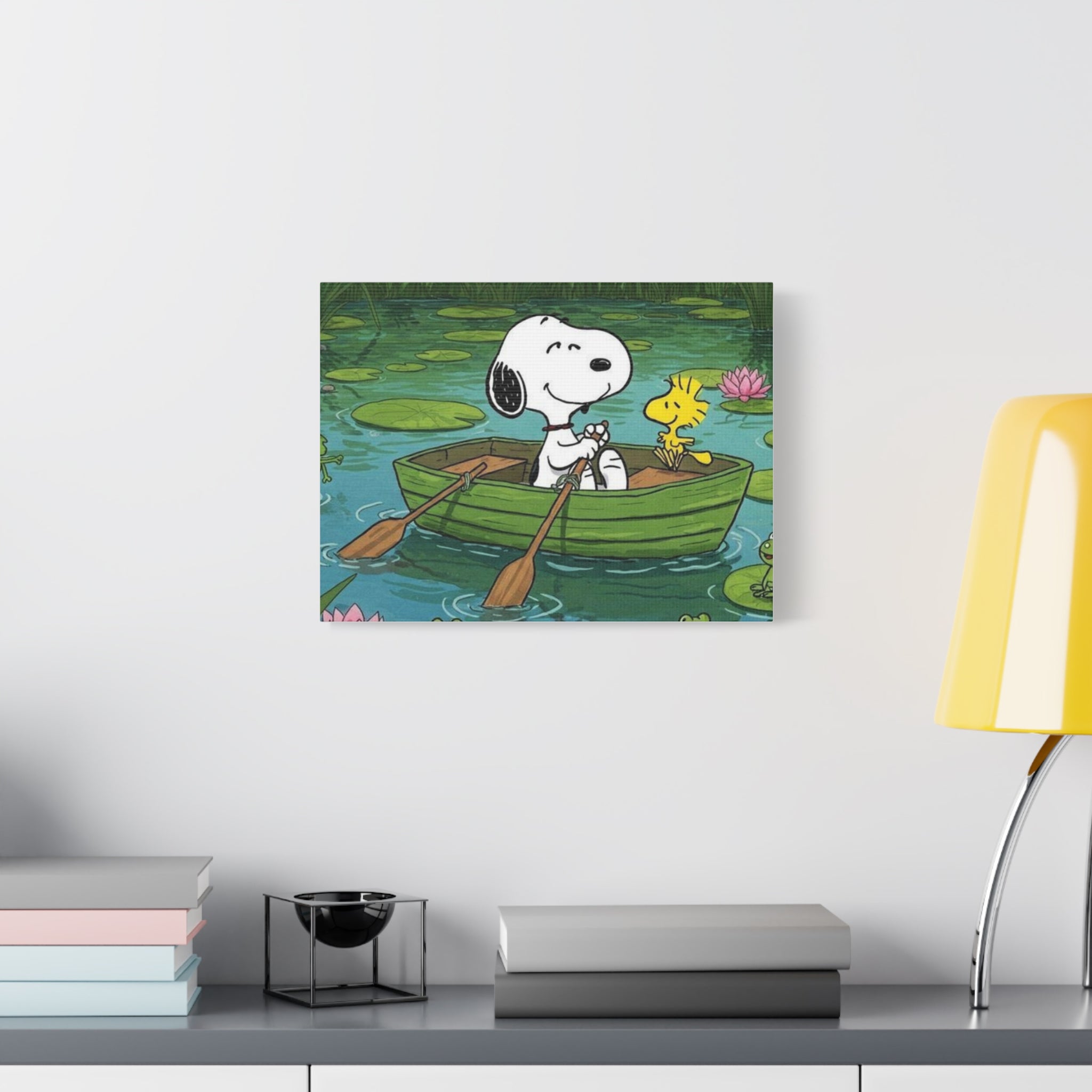 Snoopy Rowboat Canvas