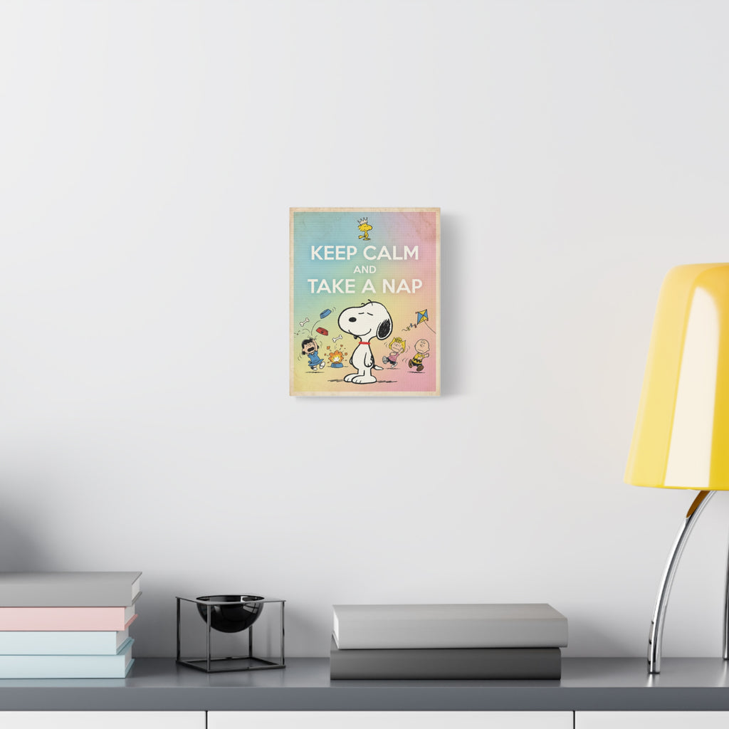 Keep Calm Nap Canvas
