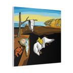 Melting Clocks Snoopy Canvas