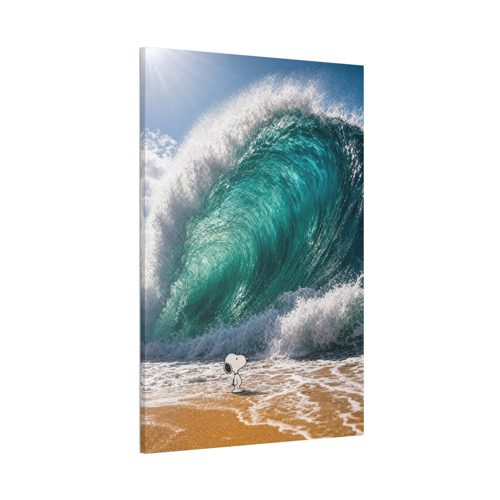 Snoopy Shore Wave Canvas