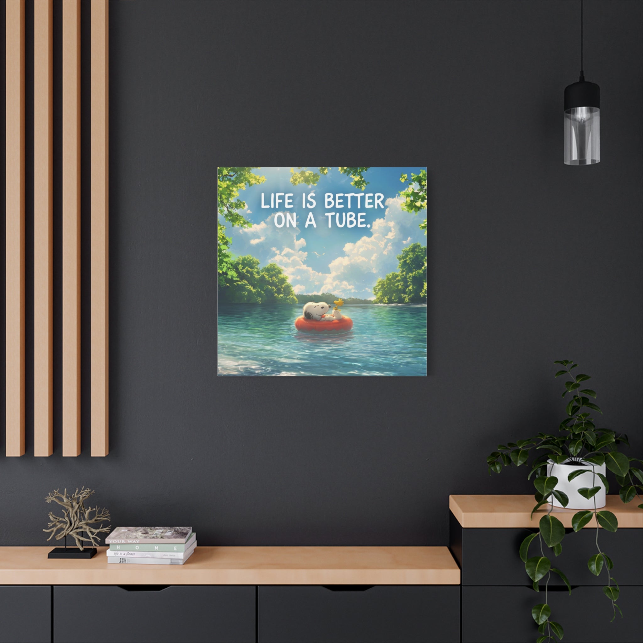Life On A Tube Canvas