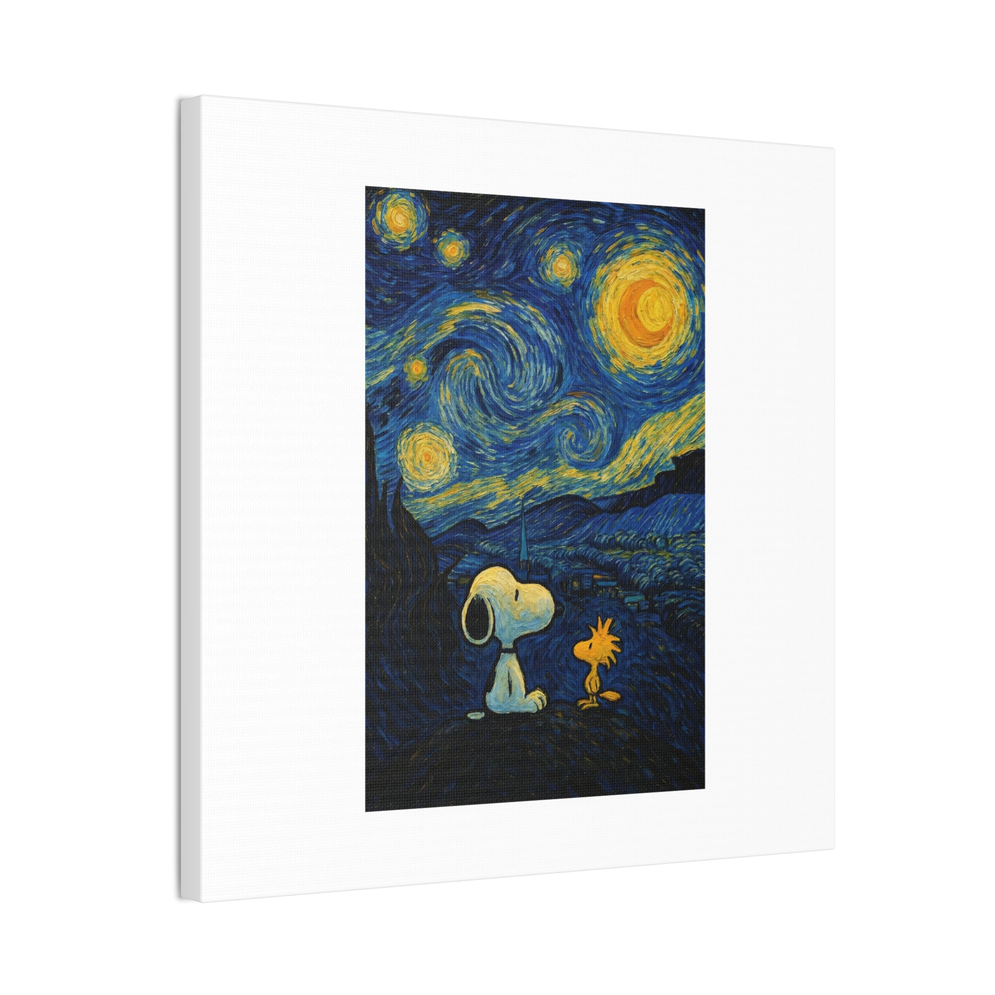 Snoopy Paris Autumn Canvas