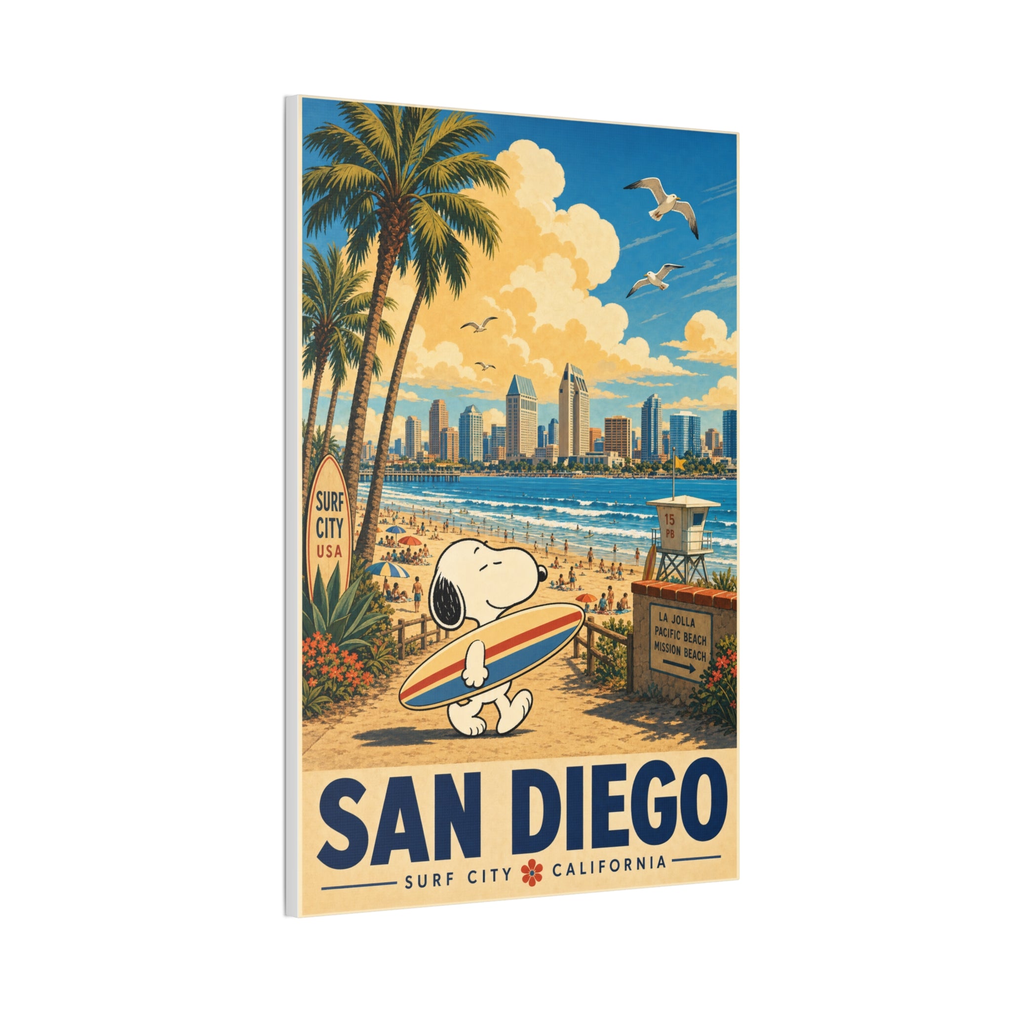 Snoopy San Diego Canvas