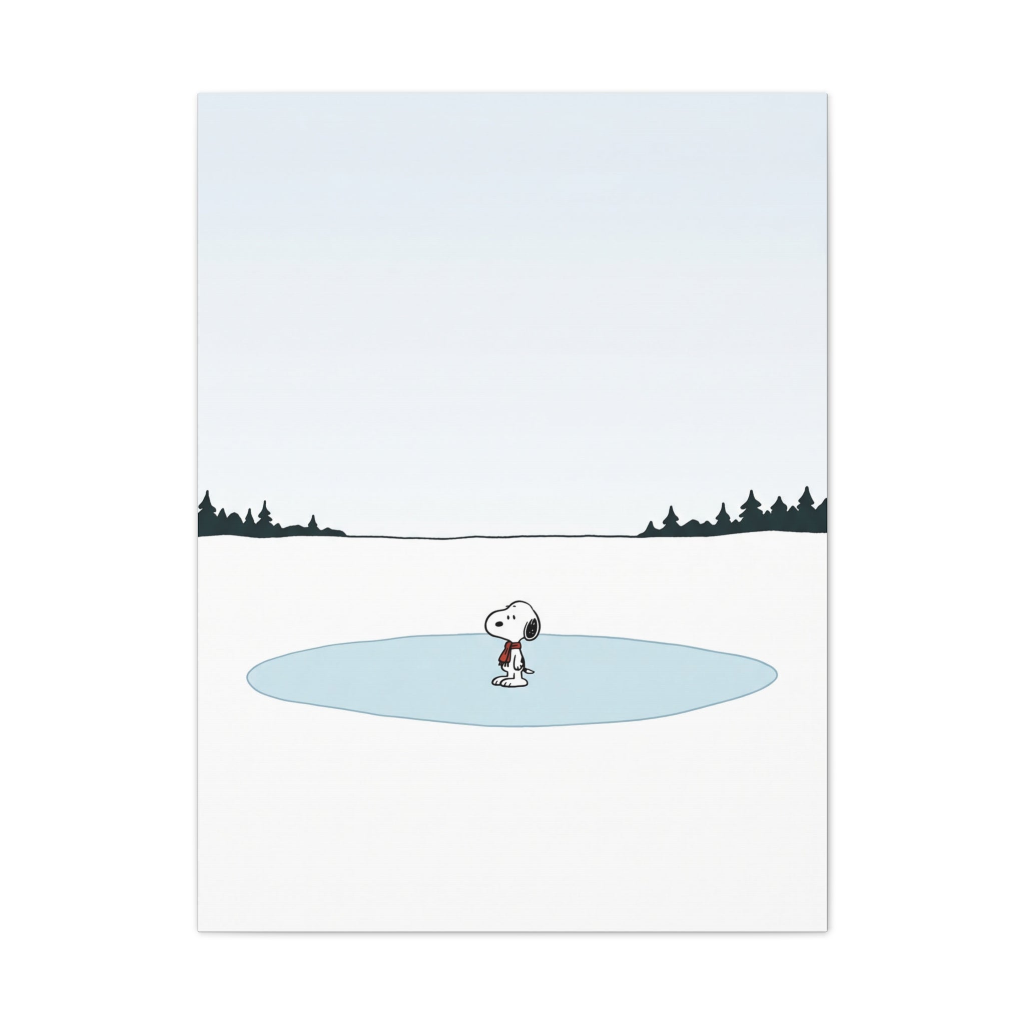 Snoopy Ice Rink Canvas