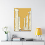 Snoopy among Ancient Columns Canvas