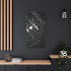 Black Sports Car Canvas
