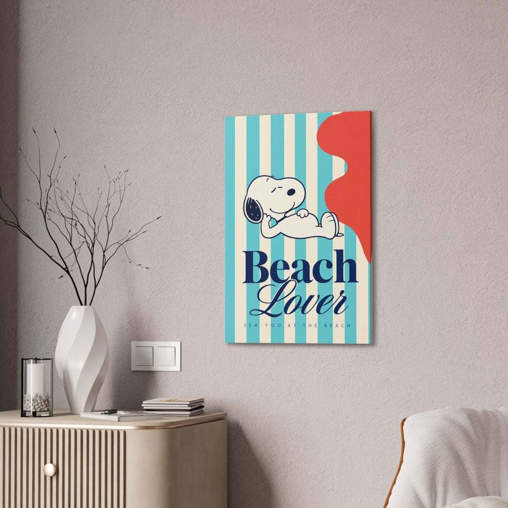 Snoopy Beach Lover Canvas