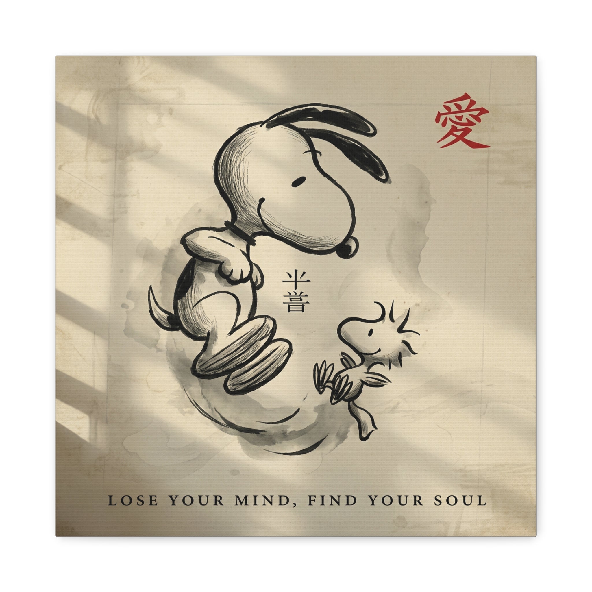 Zen Snoopy Woodstock Canvas