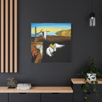 Melting Clocks Snoopy Canvas