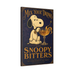 Snoopy Bitters Cocktail Canvas