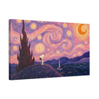 Snoopy Starry Night Canvas
