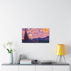 Snoopy Starry Night Canvas