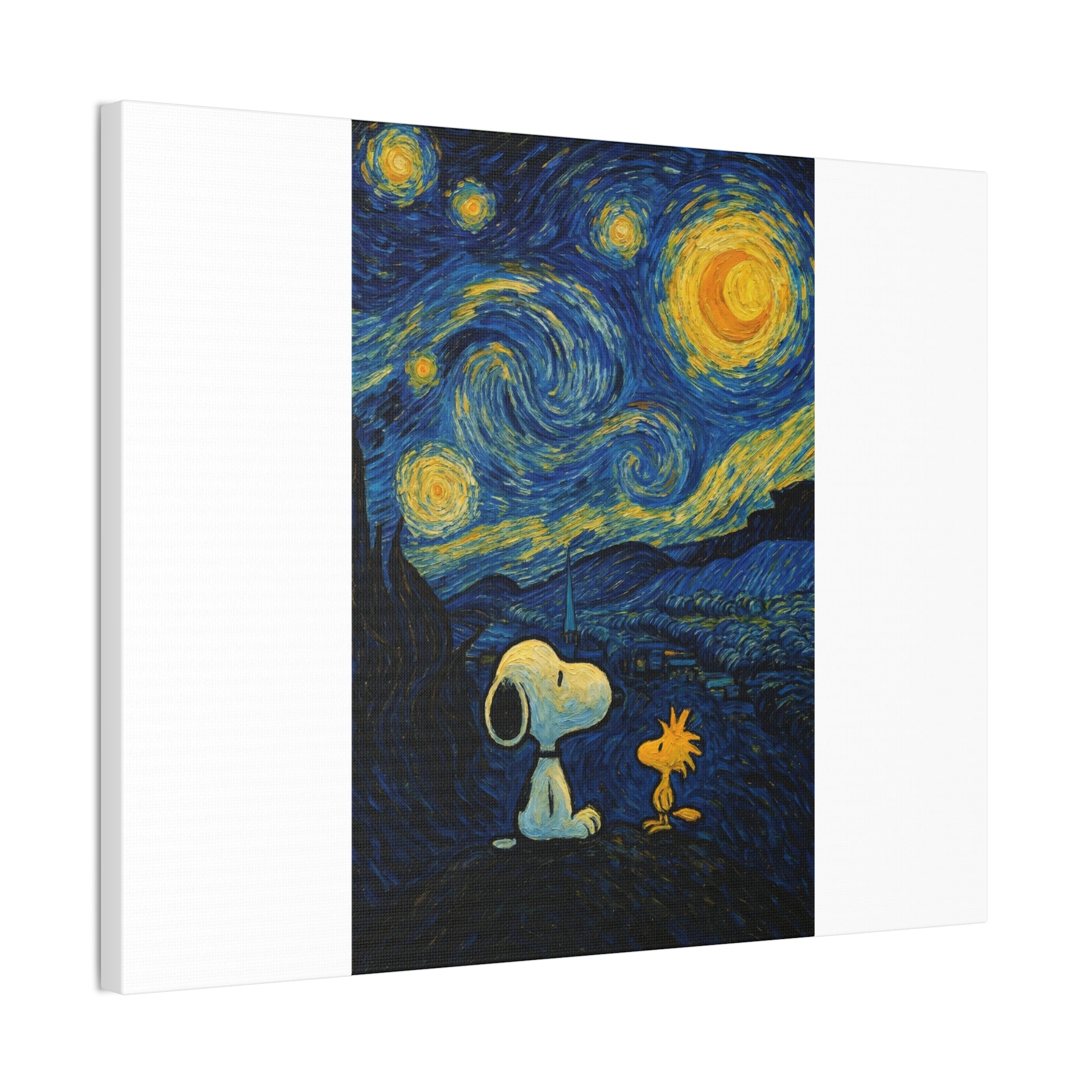 Snoopy Paris Autumn Canvas