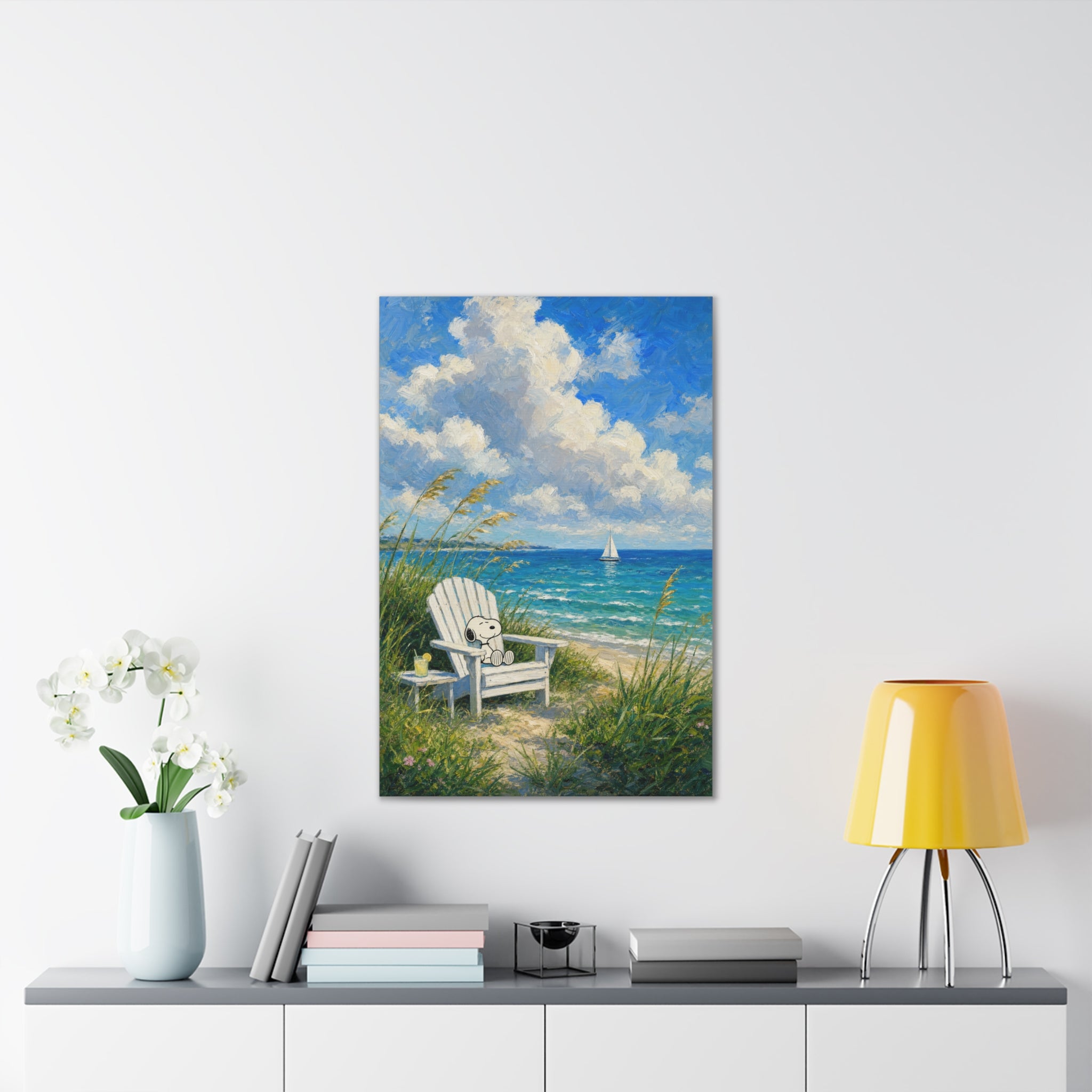 Teddy Bear Beach Canvas