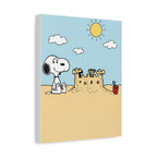Snoopy Beach Sandcastle Canvas
