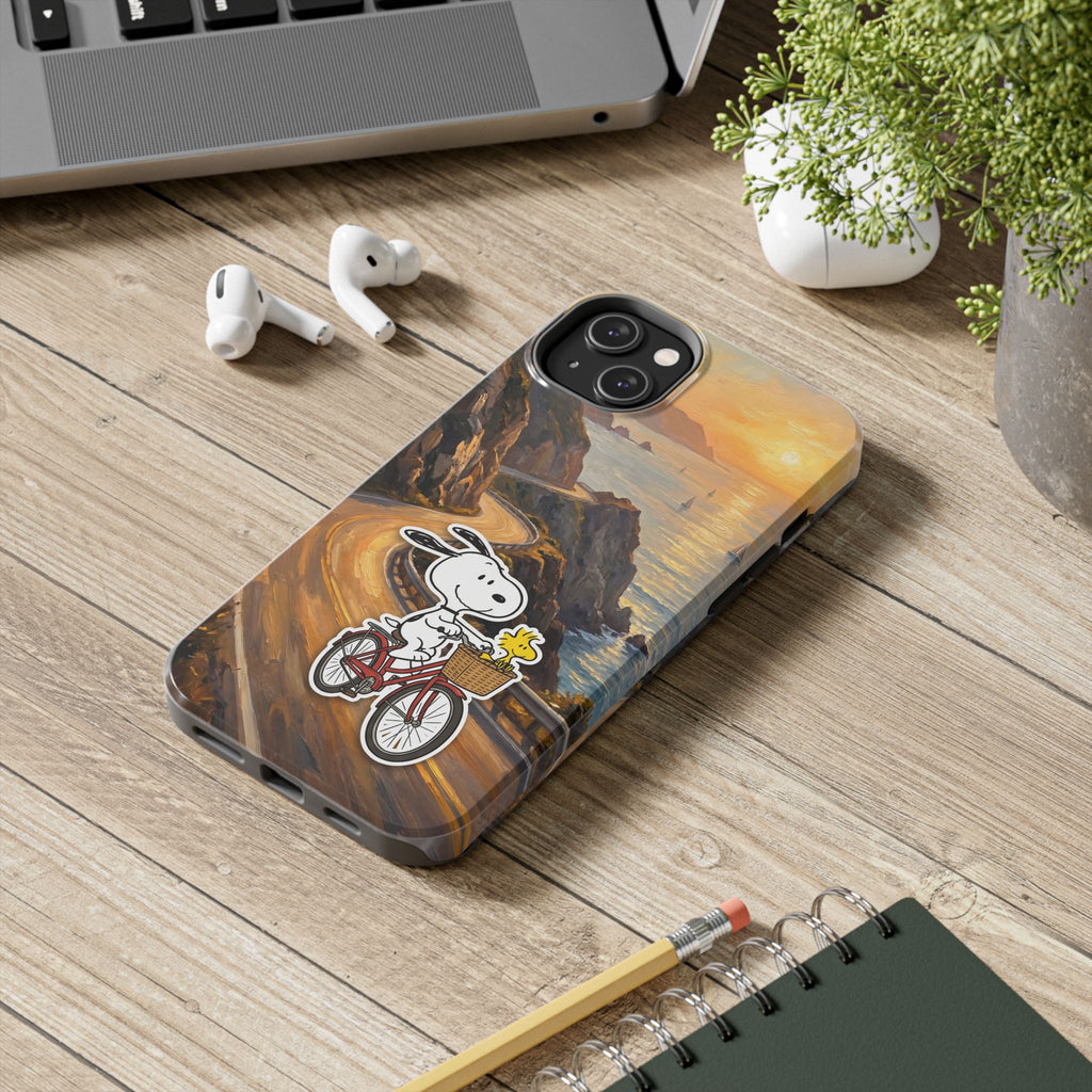 Snoopy Woodstock Bicycle Phone Case