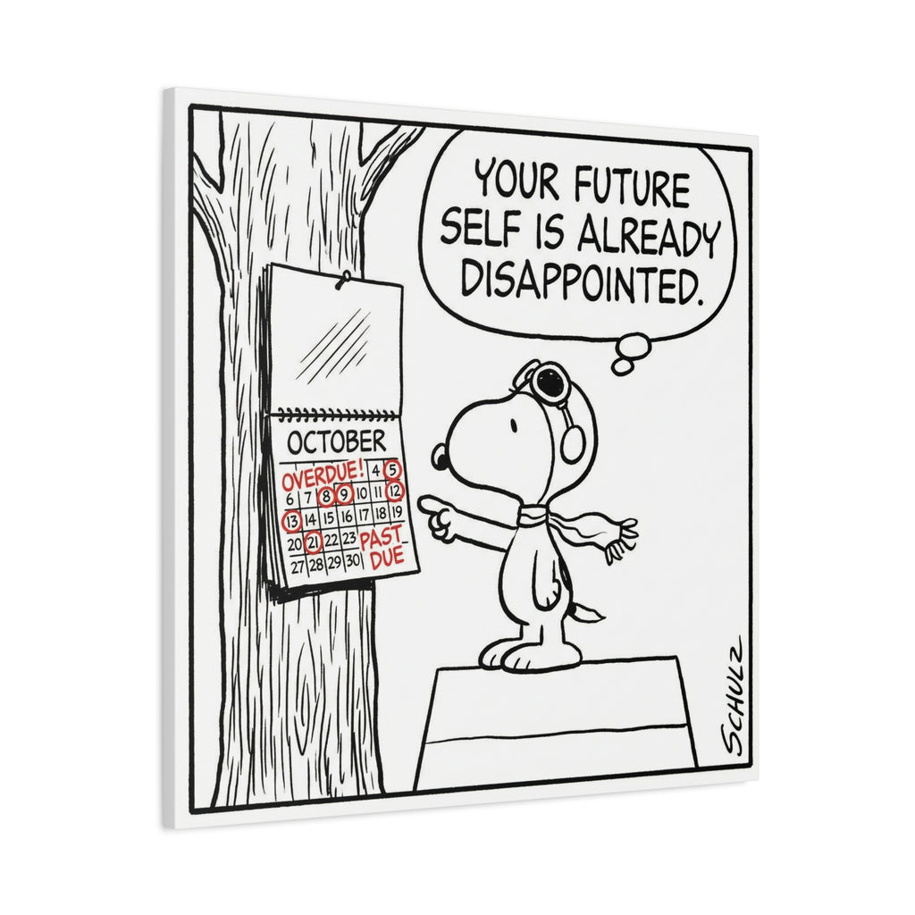 Future Self Disappointed Canvas