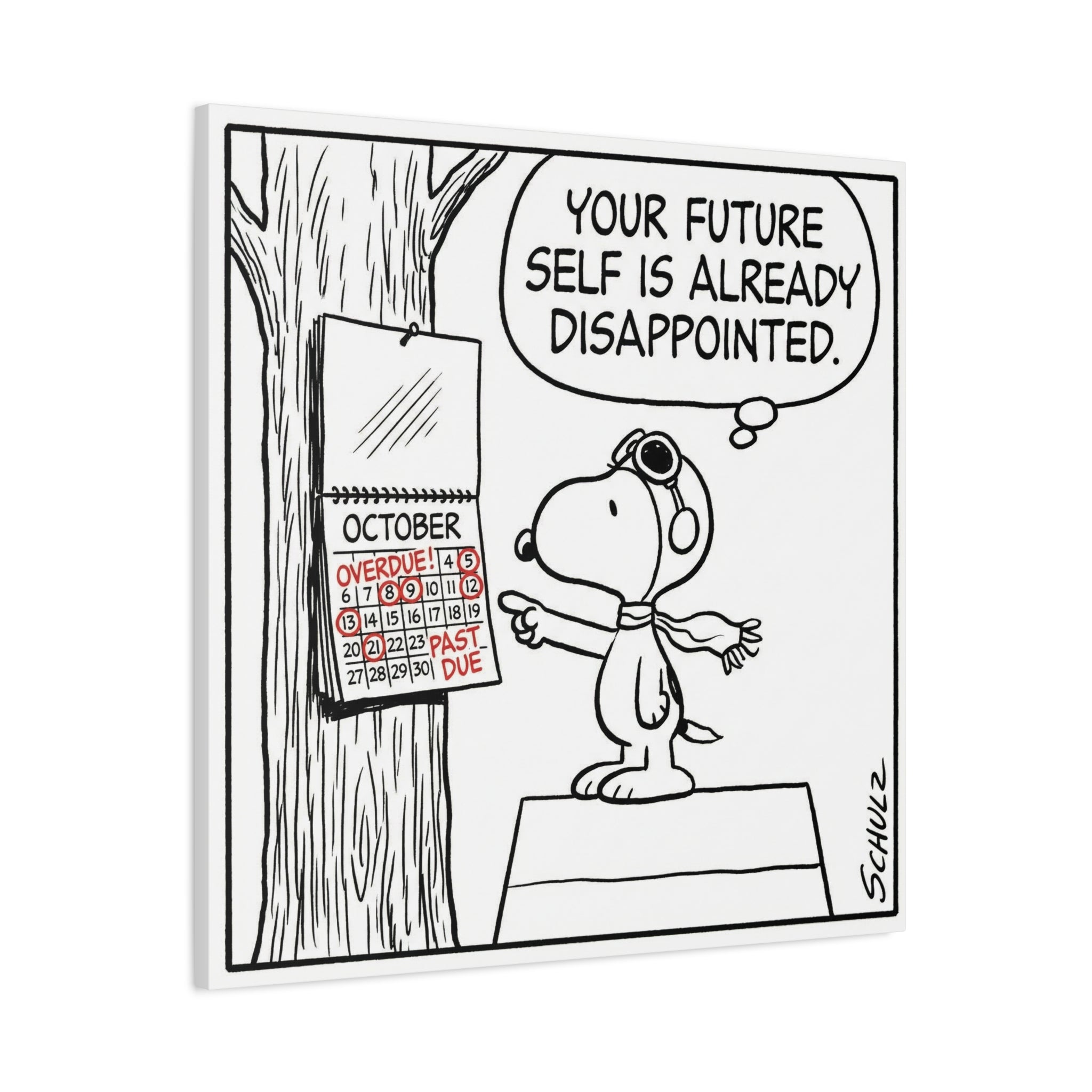 Future Self Disappointed Canvas