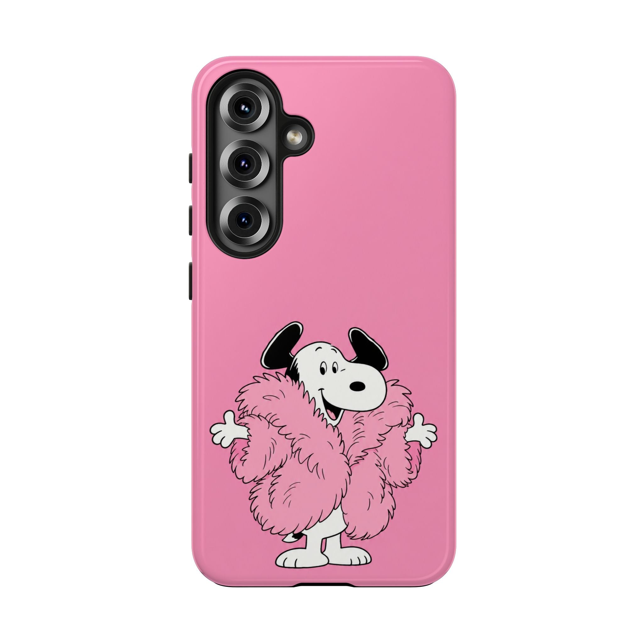 Pink Fuzzy Coat Case