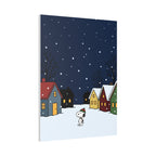 Snoopy Snowy Night Canvas