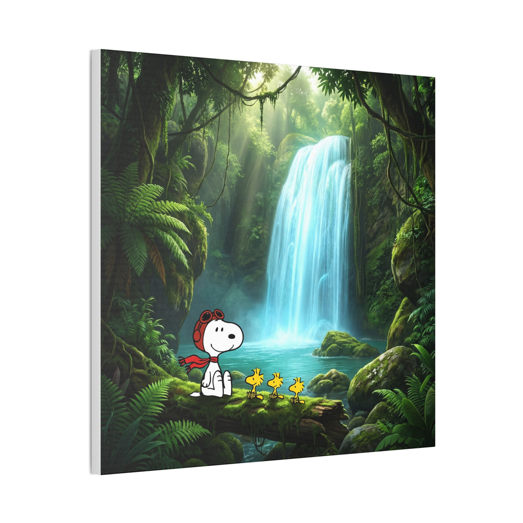 Snoopy Waterfall Canvas